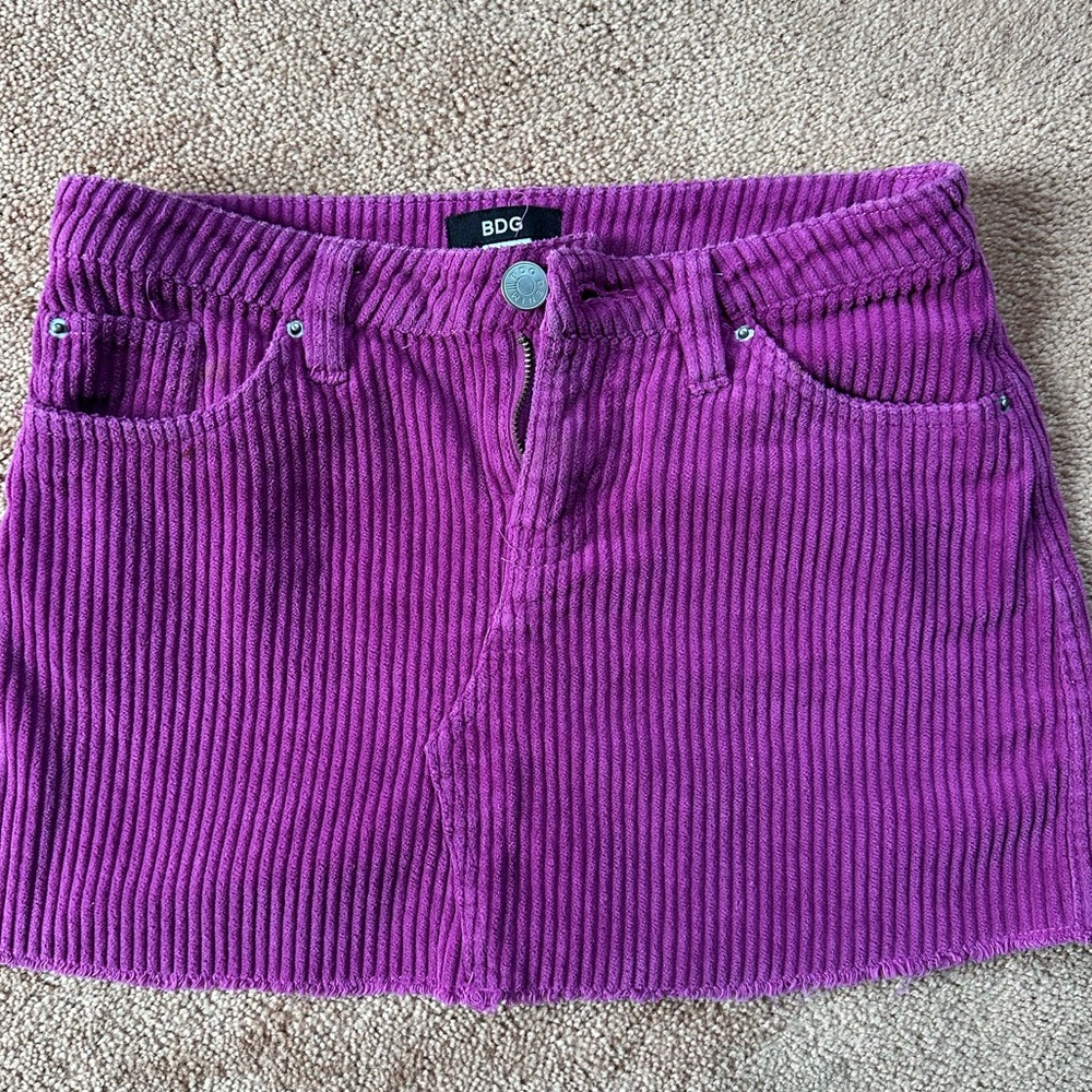Purple BDG Corduroy Skirt